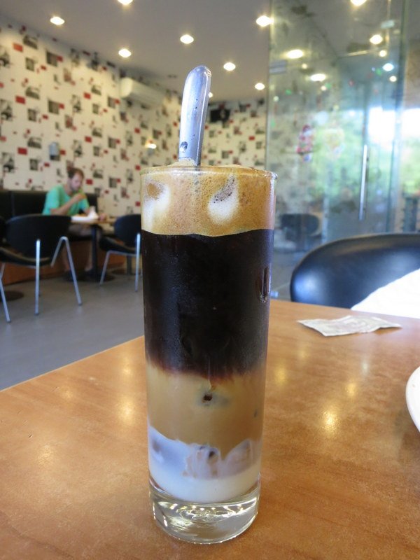 3 layers coffee at ABC Tip's Food and Travel